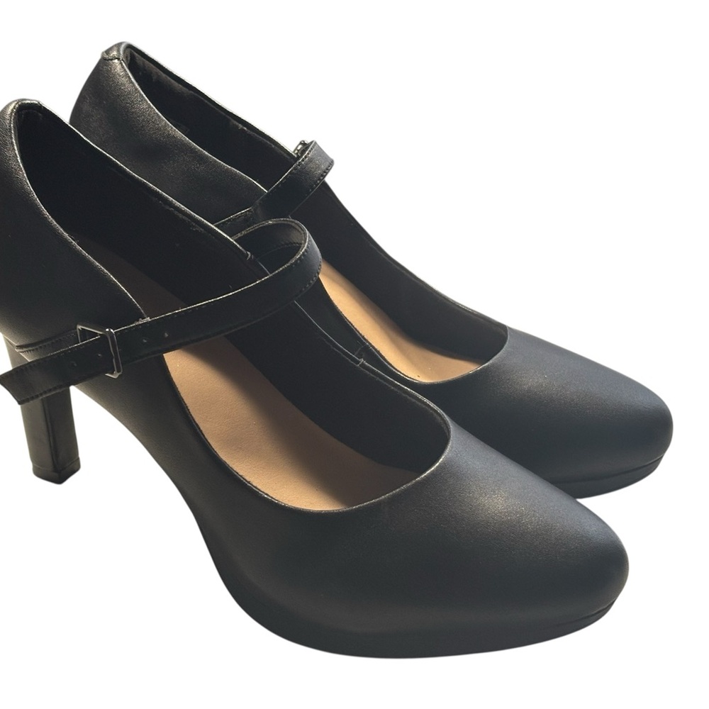 Clarks Black Women's Heels with Strap